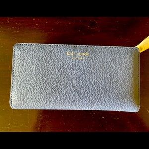 Blue Late Spade Wallet